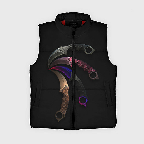 Женский жилет CS Ножи / 3D-Красный – фото 1