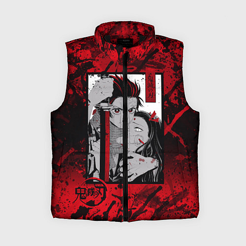 Женский жилет Клинок рассекающий демонов / 3D-Черный – фото 1