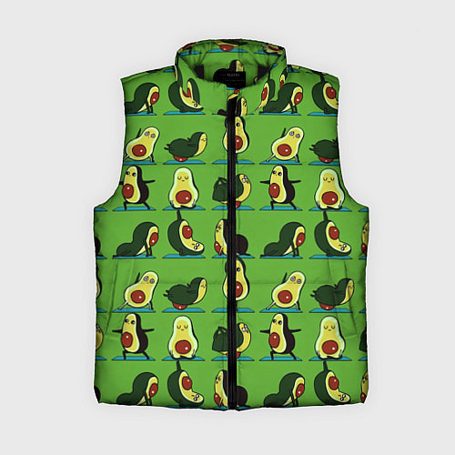 Женский жилет Авокадо Зарядка / 3D-Черный – фото 1