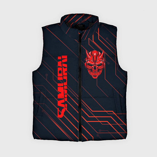 Женский жилет CYBERPUNK 2077 samurai / 3D-Черный – фото 1