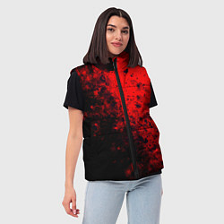 Женский жилет Пятна Крови, цвет: 3D-светло-серый — фото 2