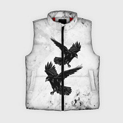 Женский жилет Gothic crows, цвет: 3D-красный