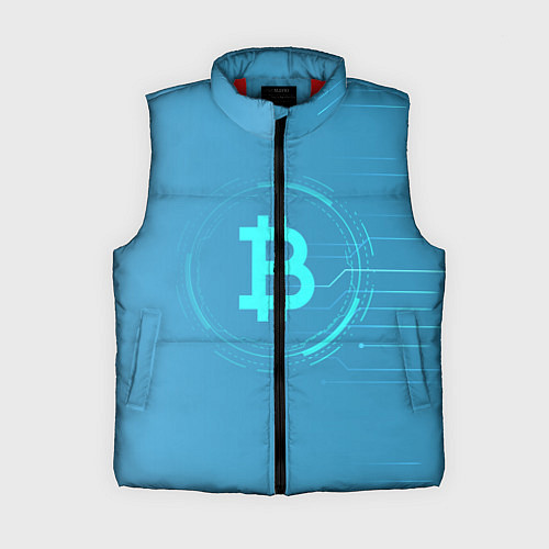 Женский жилет Bitcoin / 3D-Красный – фото 1