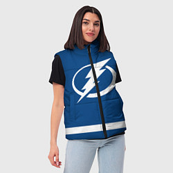 Женский жилет Тампа-Бэй Лайтнинг Форма1, цвет: 3D-черный — фото 2