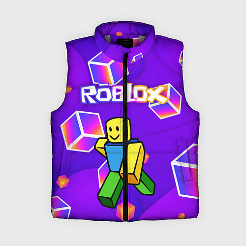 Женский жилет ROBLOX КУБЫ / 3D-Светло-серый – фото 1