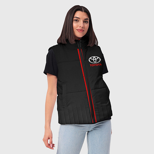 Женский жилет TOYOTA PASSION FOR LIFE / 3D-Красный – фото 3