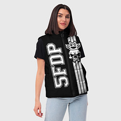 Женский жилет Five Finger Death Punch 2, цвет: 3D-красный — фото 2