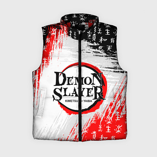Женский жилет КЛИНОК, РАССЕКАЮЩИЙ ДЕМОНОВ / 3D-Красный – фото 1