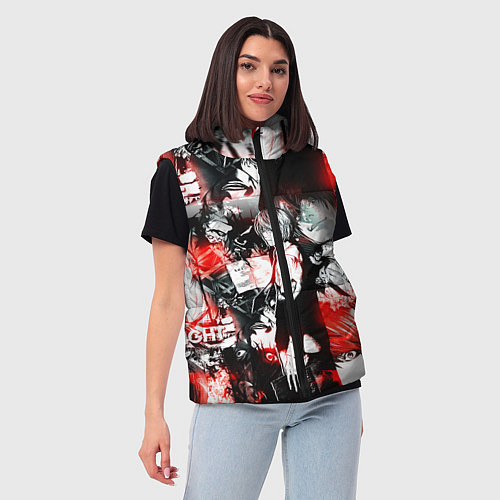 Женский жилет ТЕТРАДЬ СМЕРТИ / 3D-Красный – фото 3