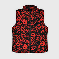 Женский жилет Анархия, цвет: 3D-красный