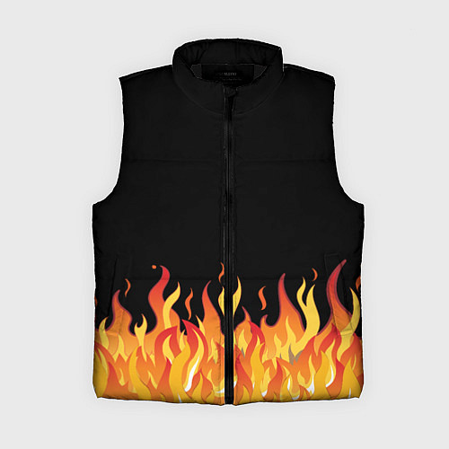 Женский жилет ОГОНЬ И НИЧЕГО ЛИШНЕГО / 3D-Черный – фото 1