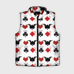 Женский жилет Карточные масти