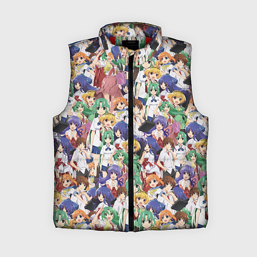 Женский жилет Аниме Когда плачут цикады / 3D-Красный – фото 1