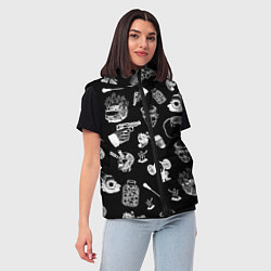 Женский жилет КРОВОСТОК ТАТУИРОВКИ, цвет: 3D-красный — фото 2