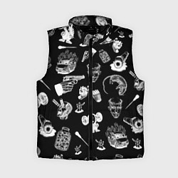 Женский жилет КРОВОСТОК ТАТУИРОВКИ, цвет: 3D-черный