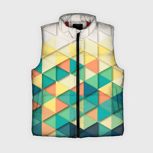 Женский жилет Ромбики / 3D-Красный – фото 1