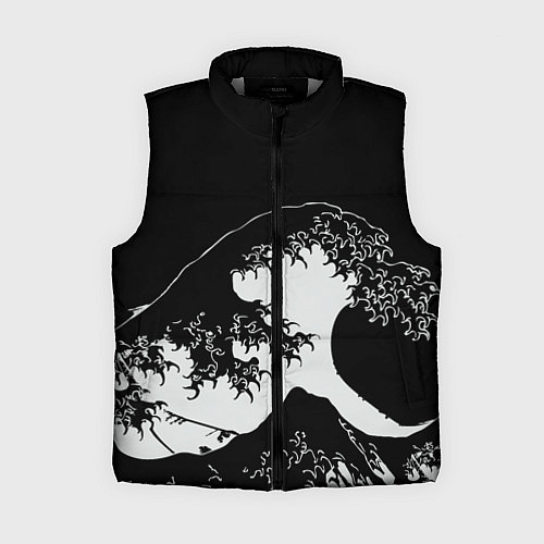 Женский жилет Волна Канагава / 3D-Светло-серый – фото 1