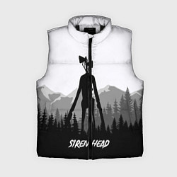 Женский жилет SIREN HEAD DARK FOREST, цвет: 3D-черный