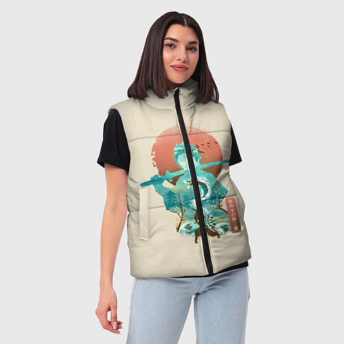 Женский жилет Demon Slayer Tanjiro / 3D-Красный – фото 3