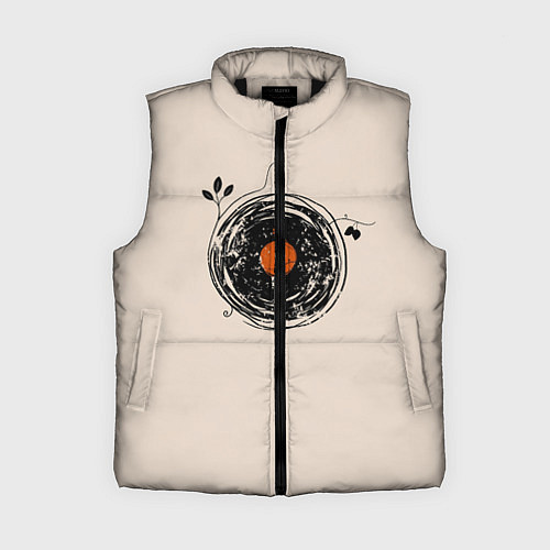 Женский жилет Natural Vinyl Records Vintage / 3D-Черный – фото 1