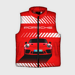 Женский жилет PORSCHE ПОРШЕ RED STYLE, цвет: 3D-красный