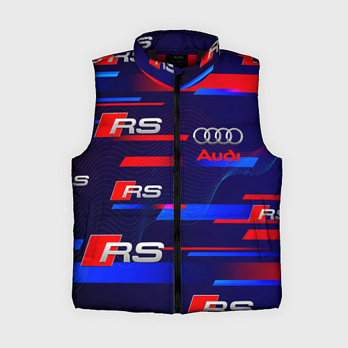 Женский жилет AUDI RS SPORT АУДИ РС СПОРТ / 3D-Черный – фото 1
