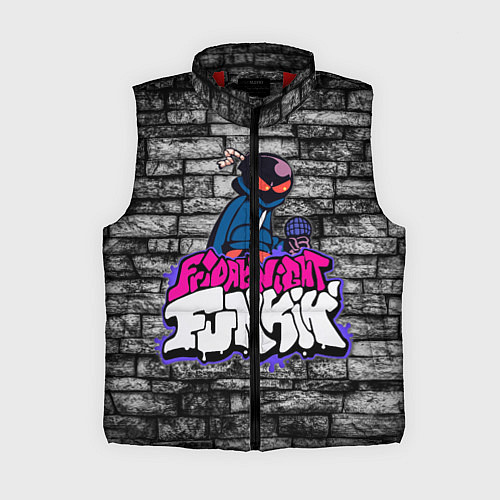 Женский жилет Friday Night Funkin Bomb man B / 3D-Красный – фото 1