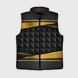 Женский жилет 3D luxury black gold Плиты 3Д, цвет: 3D-красный