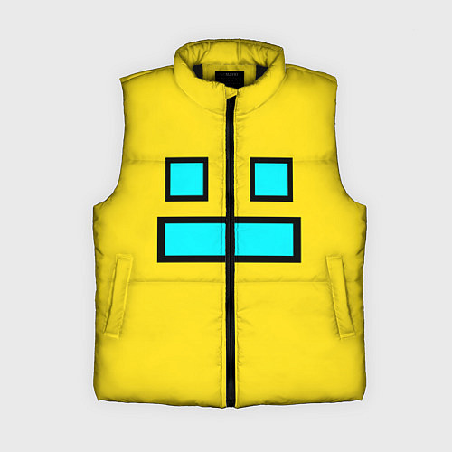 Женский жилет Geometry Dash: Smile / 3D-Черный – фото 1