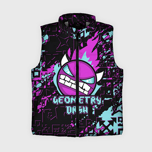 Женский жилет Geometry Dash / 3D-Светло-серый – фото 1
