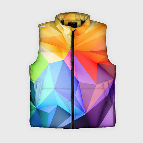 Женский жилет Радужная геометрия / 3D-Черный – фото 1