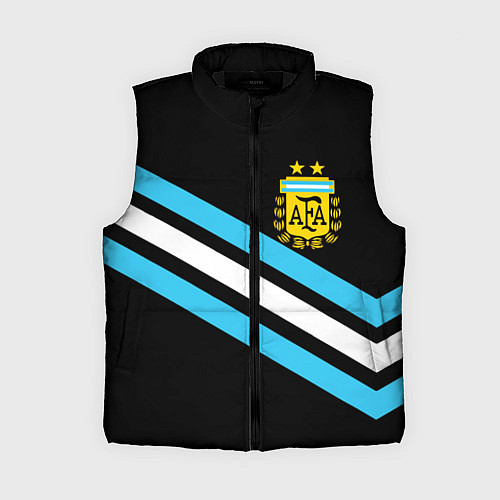 Женский жилет Сборная Аргентины / 3D-Черный – фото 1