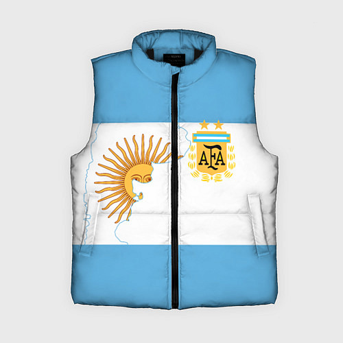 Женский жилет Сборная Аргентины / 3D-Черный – фото 1