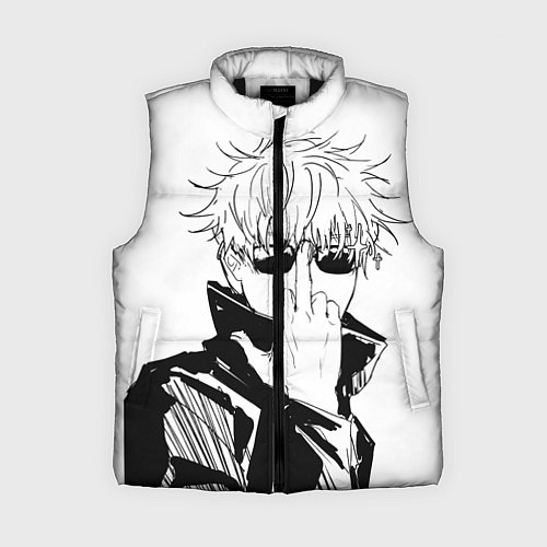 Женский жилет Магическая битва Годжо / 3D-Черный – фото 1