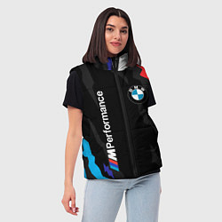 Женский жилет BMW M PERFORMANCE БМВ М, цвет: 3D-светло-серый — фото 2