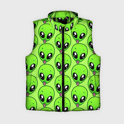 Женский жилет Инопланетяне / 3D-Черный – фото 1