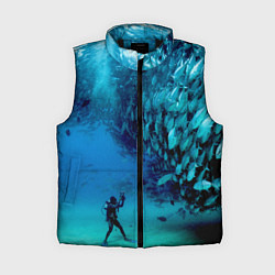 Женский жилет Фото дайвинг, цвет: 3D-черный
