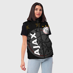 Женский жилет FC AJAX AMSTERDAM ФК АЯКС, цвет: 3D-светло-серый — фото 2