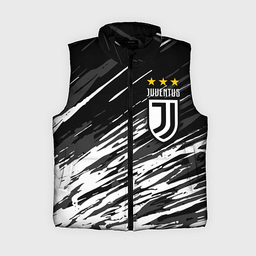 Женский жилет JUVENTUS ЮВЕНТУС БРЫЗГИ / 3D-Черный – фото 1