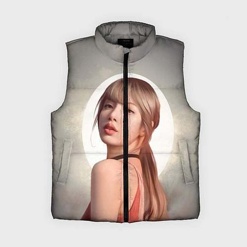 Женский жилет Лиса маслом / 3D-Светло-серый – фото 1