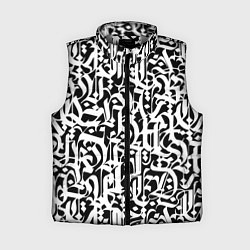 Женский жилет КАЛЛИГРАФИЯ CALLIGRAPHY, цвет: 3D-светло-серый