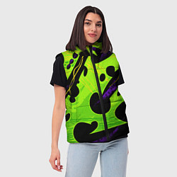 Женский жилет КИСЛОТНАЯ ОРГАНИКА НЕОНОВАЯ, цвет: 3D-черный — фото 2