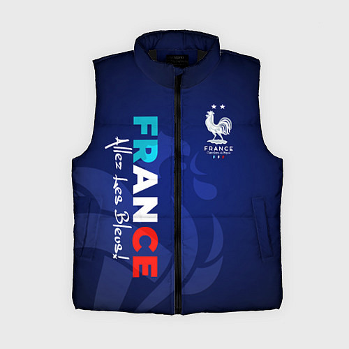 Женский жилет Сборная Франции / 3D-Черный – фото 1