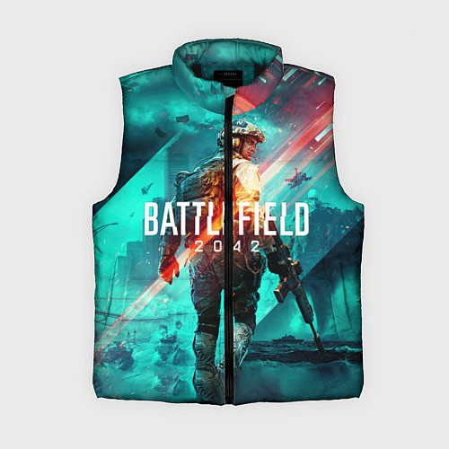 Женский жилет Баттлфилд 2042 / 3D-Черный – фото 1