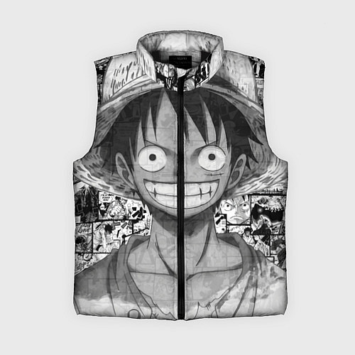 Женский жилет Луфи улыбается one piece / 3D-Черный – фото 1