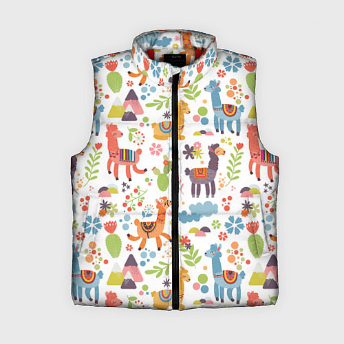 Женский жилет Ламы / 3D-Красный – фото 1