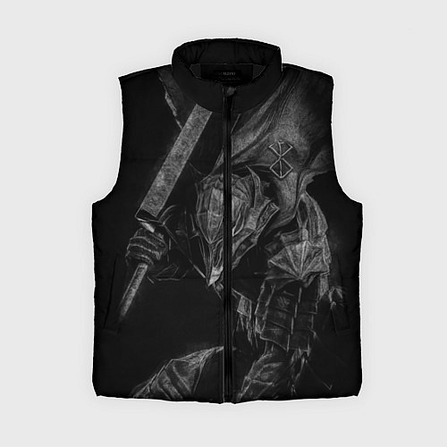 Женский жилет БЕРСЕРК черно - белый / 3D-Черный – фото 1