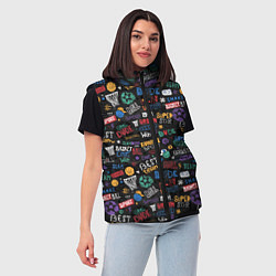 Женский жилет Баскетбол, цвет: 3D-черный — фото 2