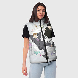 Женский жилет Моб и учитель Рейген Аратака, цвет: 3D-красный — фото 2