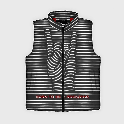 Женский жилет Рождён быть Рок-Звездой / 3D-Красный – фото 1